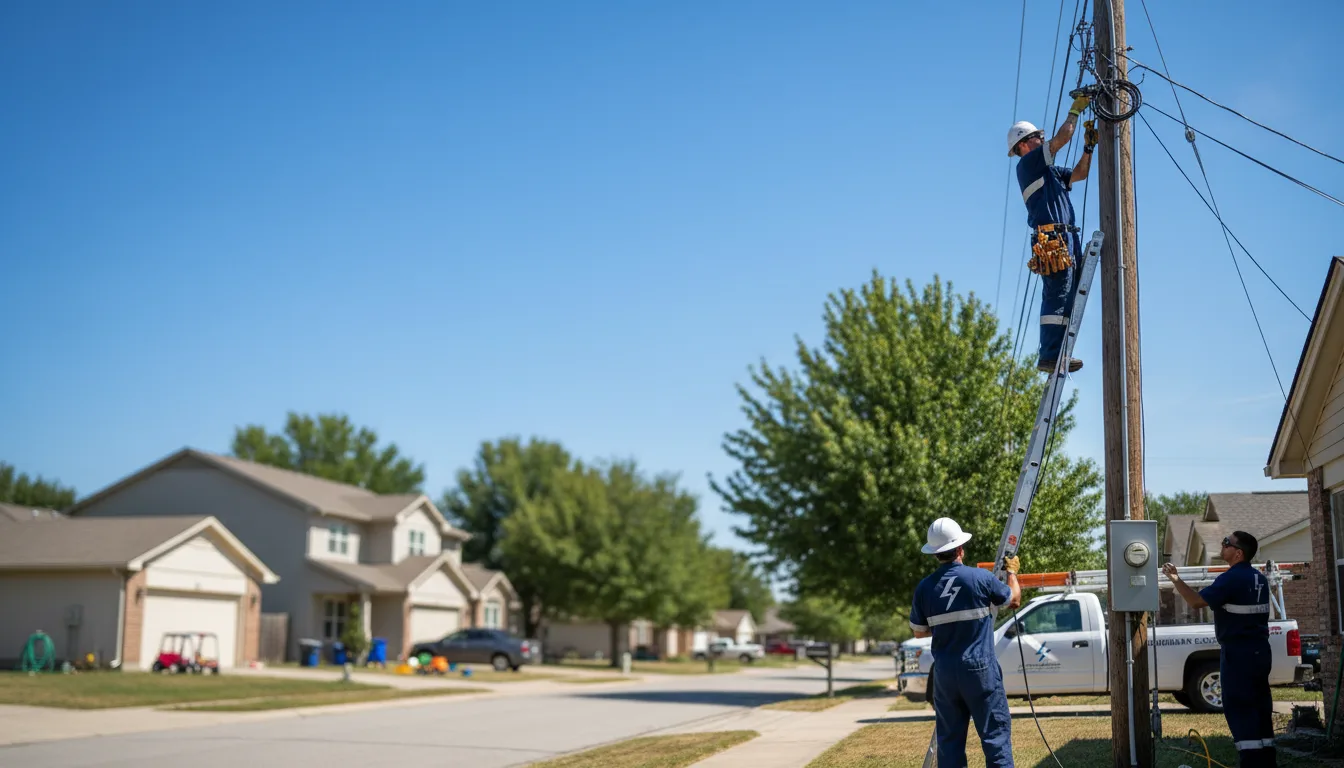 Residential electrician providing installation services in Protem, MO
